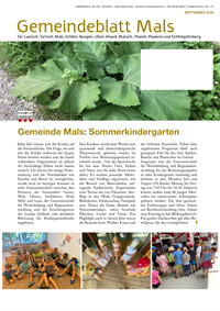 Gemeindeblatt Mals 09/2022